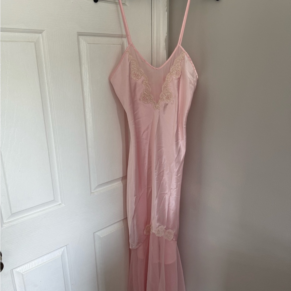 Victoria's Secret Pink Satin Chemise